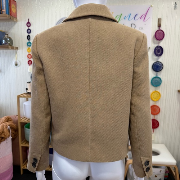 Zara Tan Pea Coat for Women - Picture 3 of 5